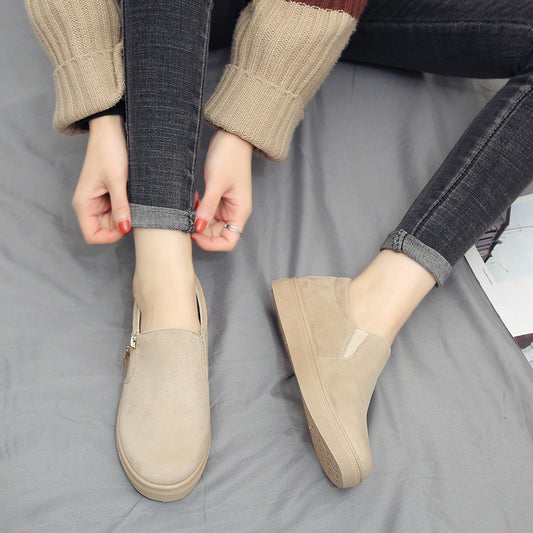 New Style Single Shoes Women Round Toe Flat Canvas Casual Shoes