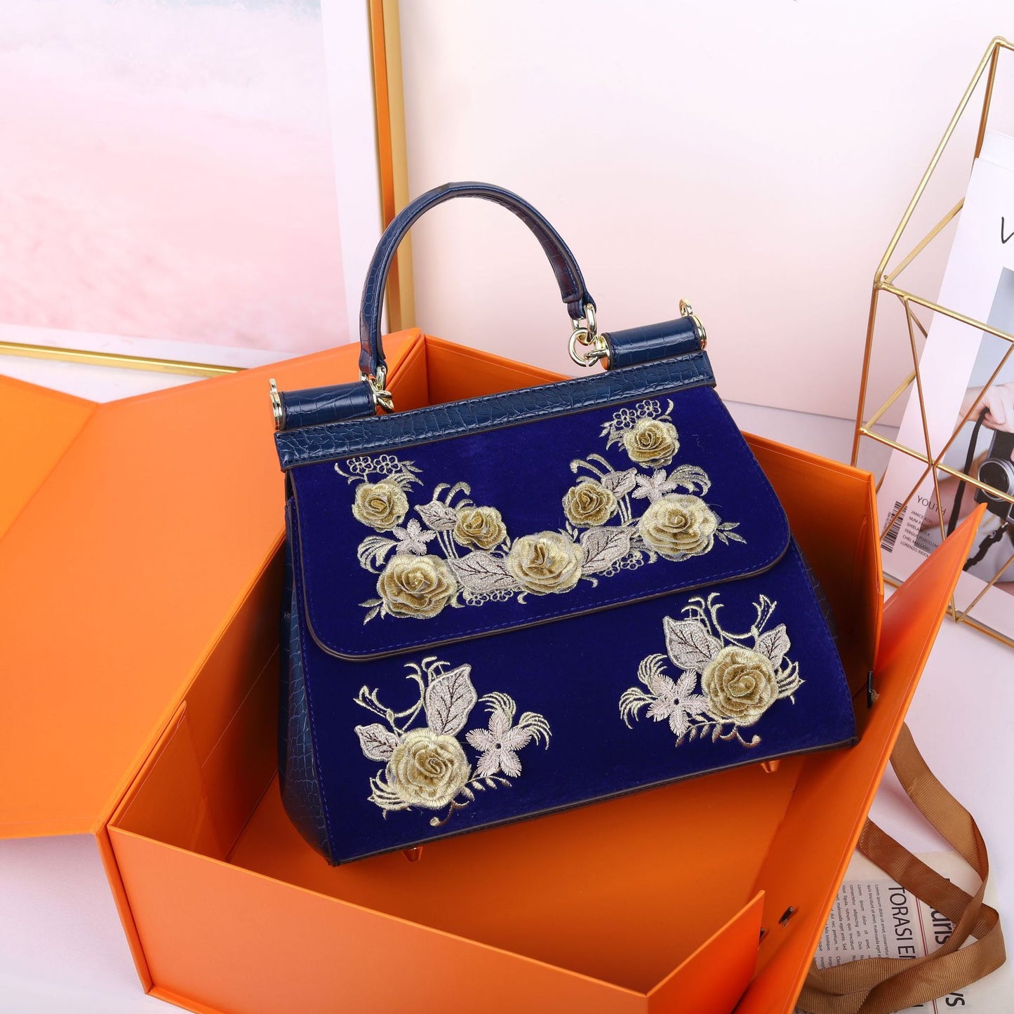 Women’s Designer Flower Handbag – Unique Style Ladies Bag