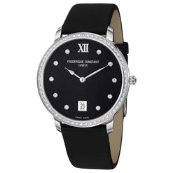 frederique constant slimline stainless steel & diamonds lady's watch_1
