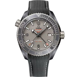 omega seamaster planeta ocean chronometer grey ceramic men's watch