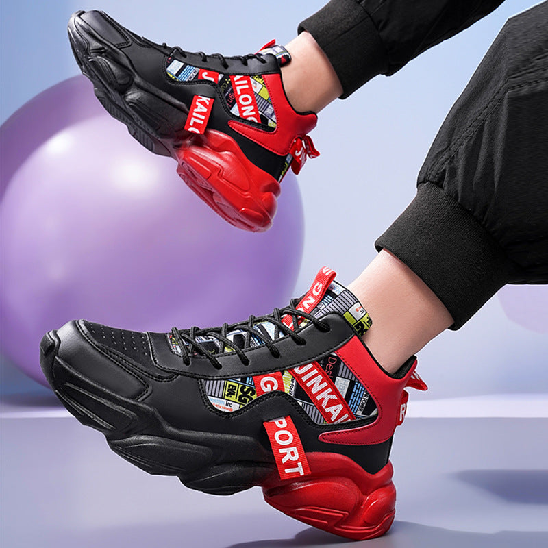 Men’s First-Layer Cowhide Leather Sneakers – Comfortable Fashion Casual Shoes