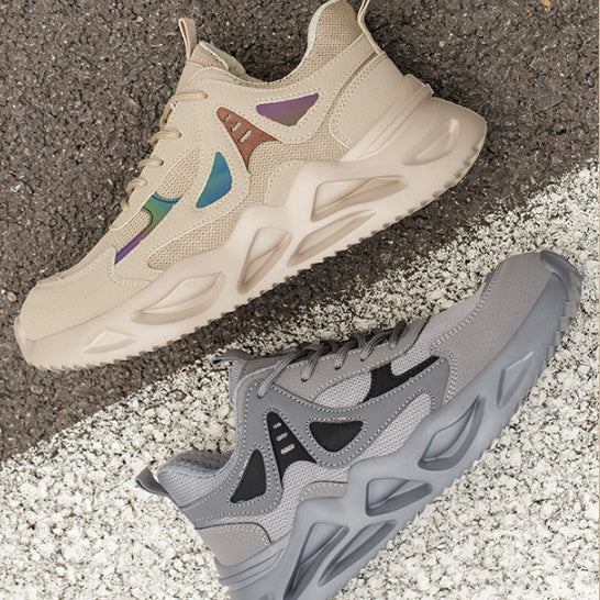 Men’s Summer Safety Work Shoes – Lightweight Breathable Deodorant Labor Protection Footwear