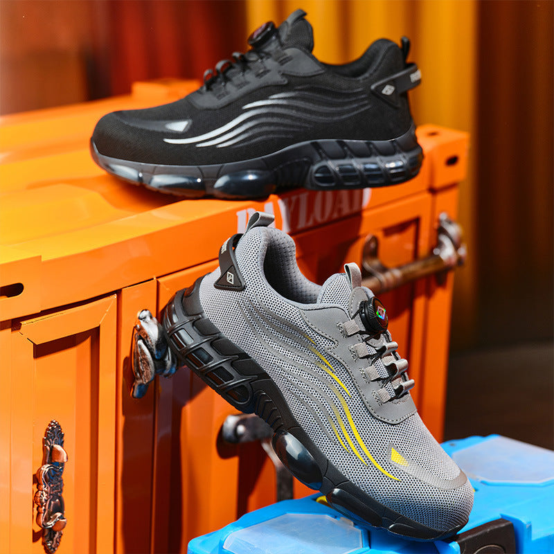 Men's Anti-smashing And Anti-penetration Steel Toe Cap Safety Shoes