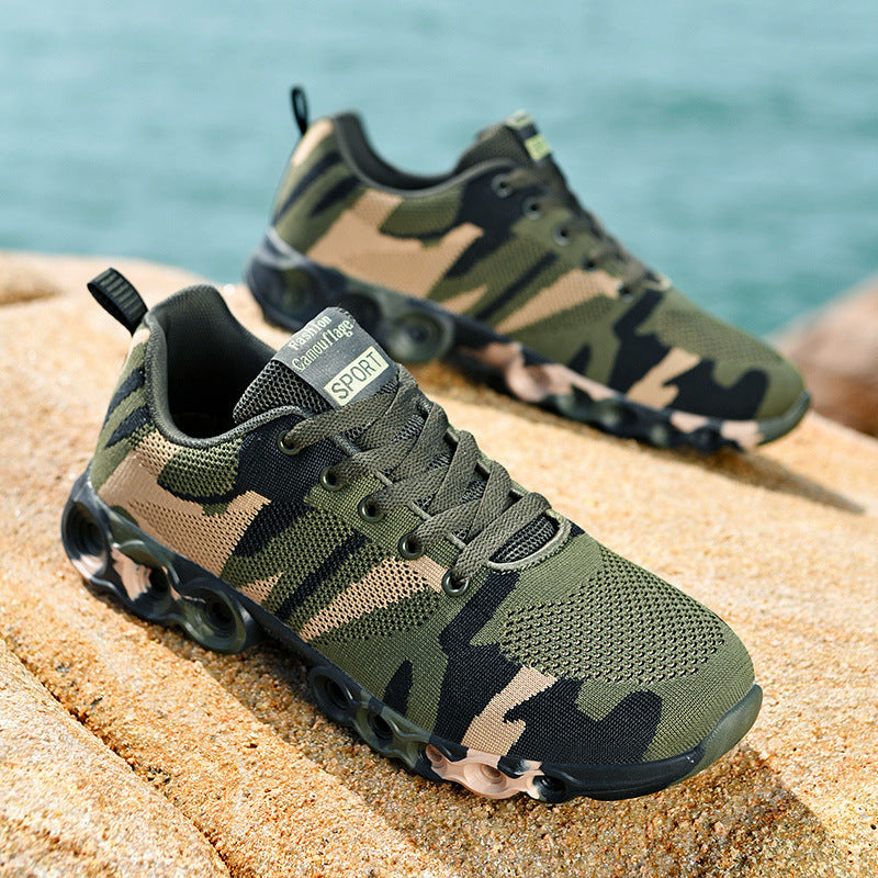 Men’s Camouflage Sneakers – Non-slip, Lightweight, All-season Use