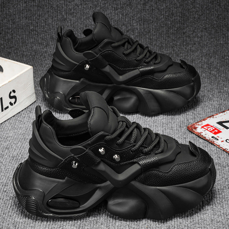 Men’s Breathable Platform Dad Shoes – Trendy Casual Style