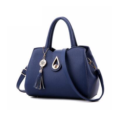Women’s PU Leather Handbag – High Quality Tassel Tote Bag