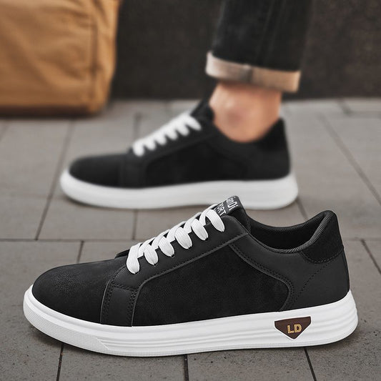 Men's Shoes Low-top Casual Leather Sneakers