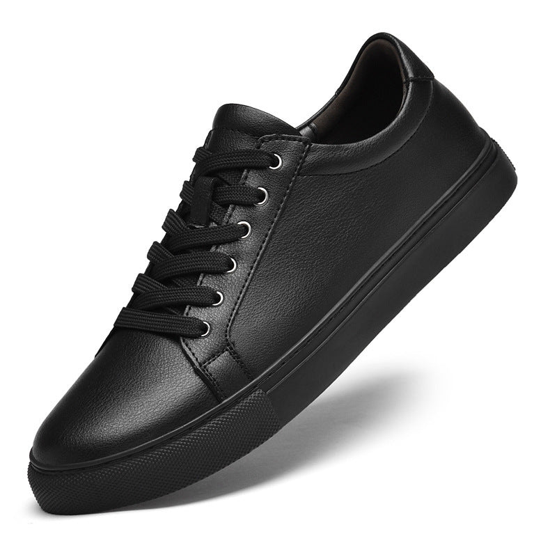 Men’s Punching Hollowed Cowhide Board Shoes – Leisure Casual Style