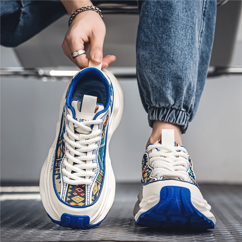 Men’s Height Increasing Casual Sneakers – Breathable Dad Shoes