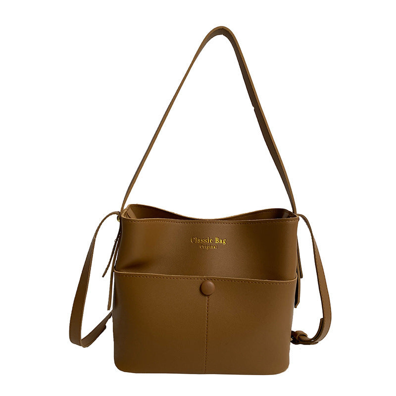 Fashion Net Red Retro Bucket Bag for Women