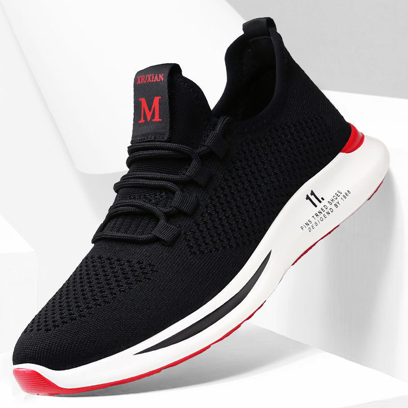 Men’s Casual Mesh Sports Shoes – Breathable, Soft-Bottom & Lightweight