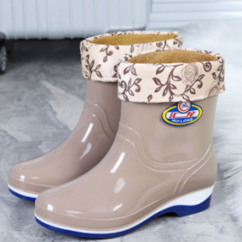 Labor Protection Kitchen Waterproof And Anti Slip Shoes, Rain Shoes For Women