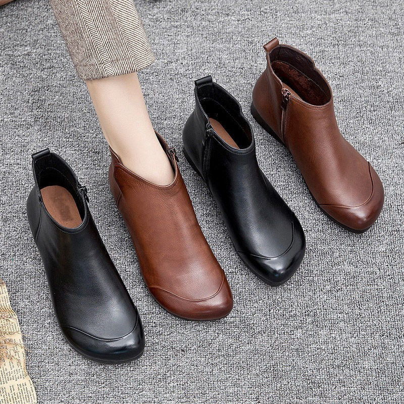Ankle Boots For Women Fall Winter Low Heel Shoes