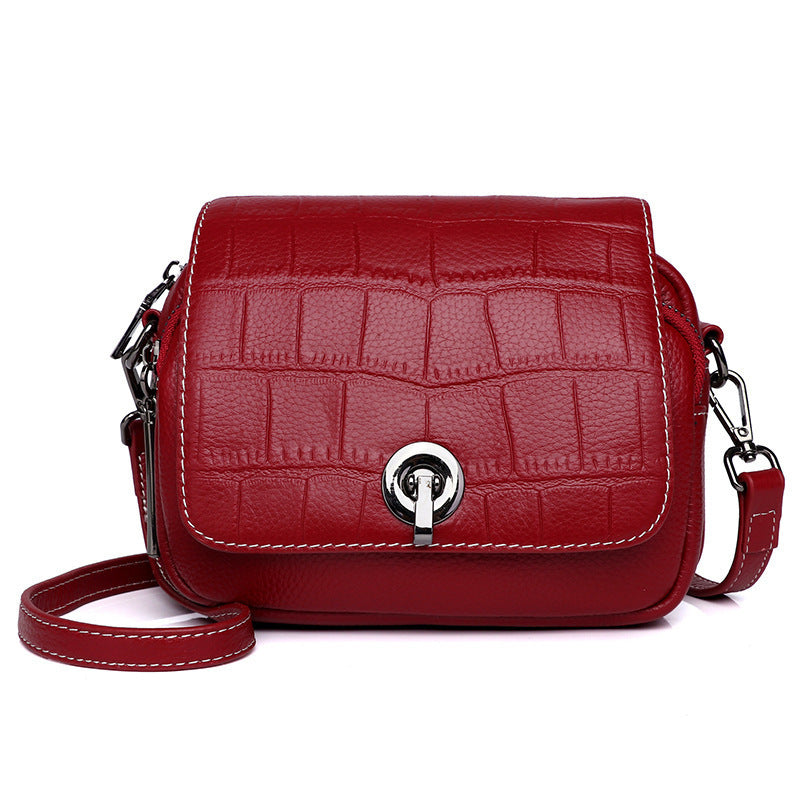 Women’s Korean Cosmetic Messenger Bag – Simple Solid Color Bag