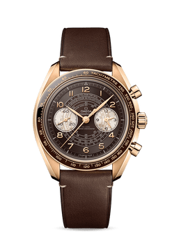 omega speedmaster co-axial master chronometer chronograph 18k bronze gold man's watch