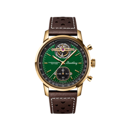 breitling top time b21 shelby ford mustang tourbillon bronze & titanium men's watch