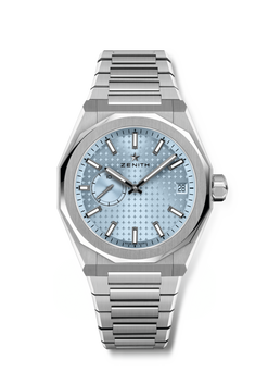 zenith defy skyline stainless steel men's watch