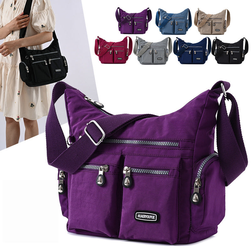 Women’s Waterproof Shoulder Bag – Multi-Pocket Crossbody Bag