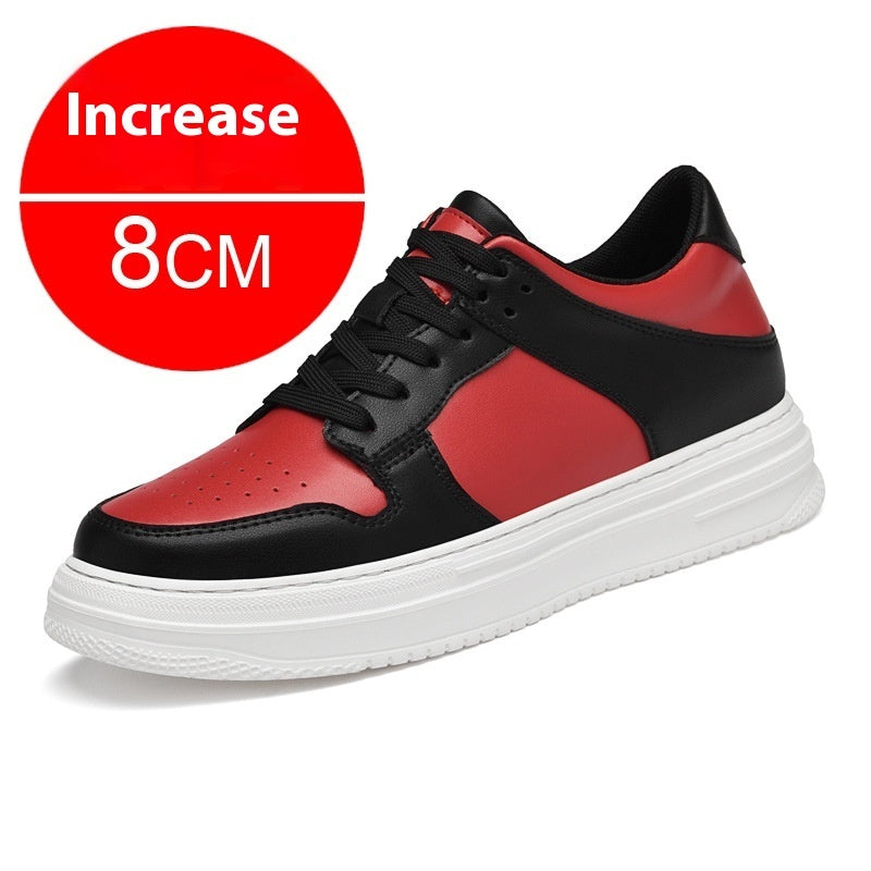 Men’s Summer Height Increasing Shoes – 8cm Invisible Lift, Breathable Platform Sports Sneakers