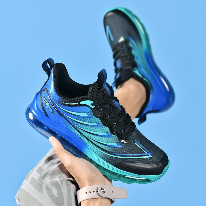 Men’s Large Size 48 Shoes – Flying Woven Breathable Sports Sneakers