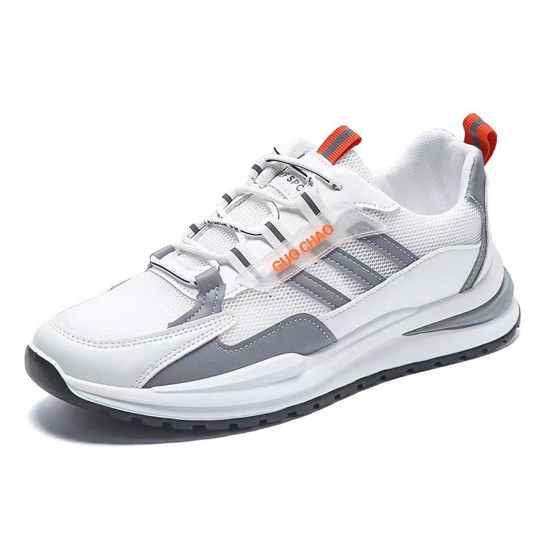 Men’s Lace-Up Mesh Running Sneakers – Breathable Comfort