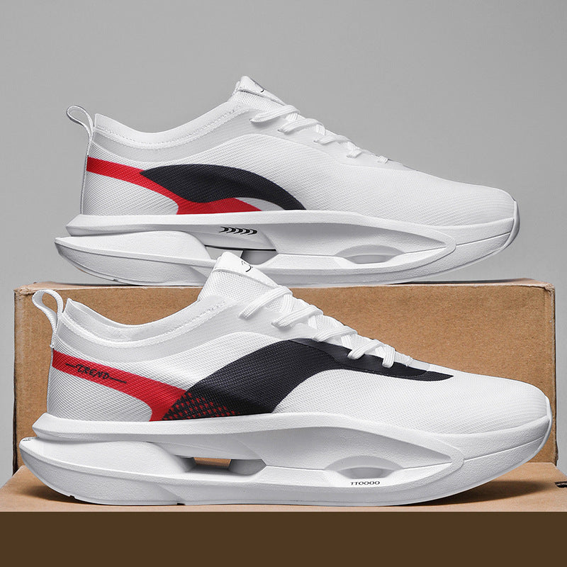 Men’s Rebound Running Shoes – Versatile Shock-Absorbing Raised Sole Design