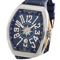 franck muller vanguard yachting stainless steel & rose gold men's watch