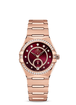 omega constellation co-axial master chronometer small seconds sedna? gold & diamonds lady?s watch