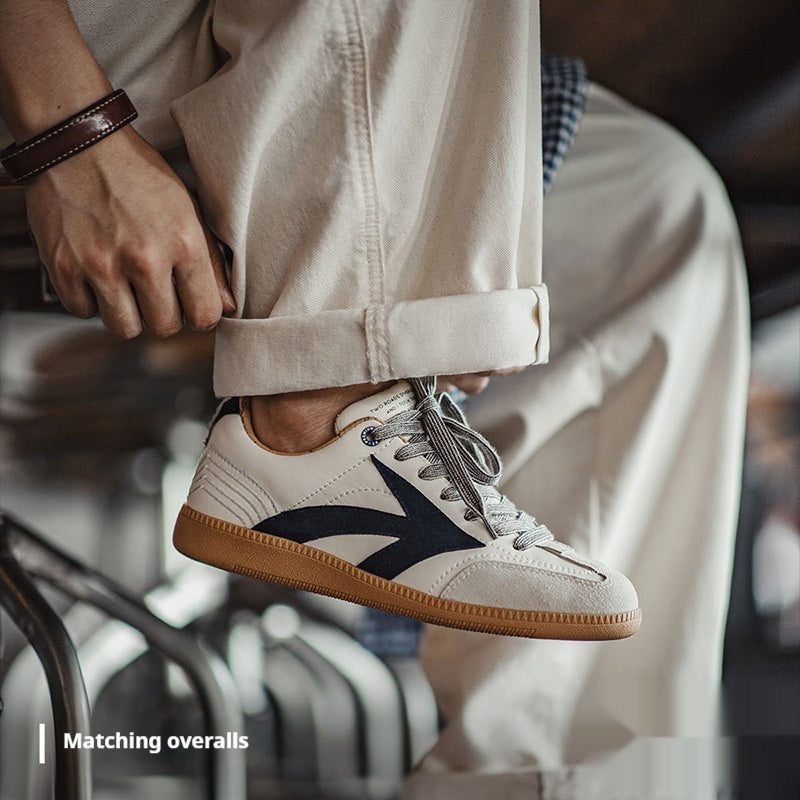 Men’s Retro German Sneakers – Casual Flat Sports Training Shoes