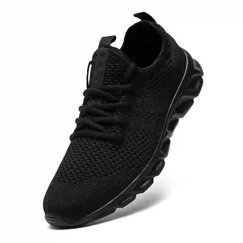 Men’s Casual Sport Shoes – Lightweight White Breathable Sneakers for Outdoor