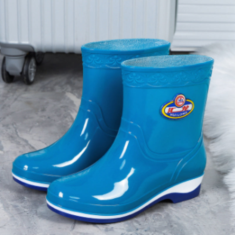 Labor Protection Kitchen Waterproof And Anti Slip Shoes, Rain Shoes For Women