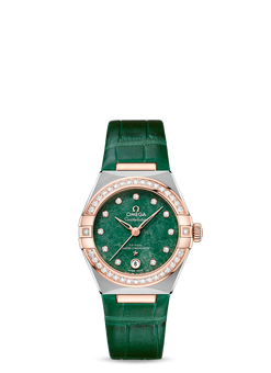 omega constellation co-axial master chronometer stainless steel & sedna? gold & diamonds lady?s watch_4