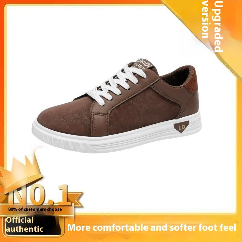 Men's Shoes Low-top Casual Leather Sneakers