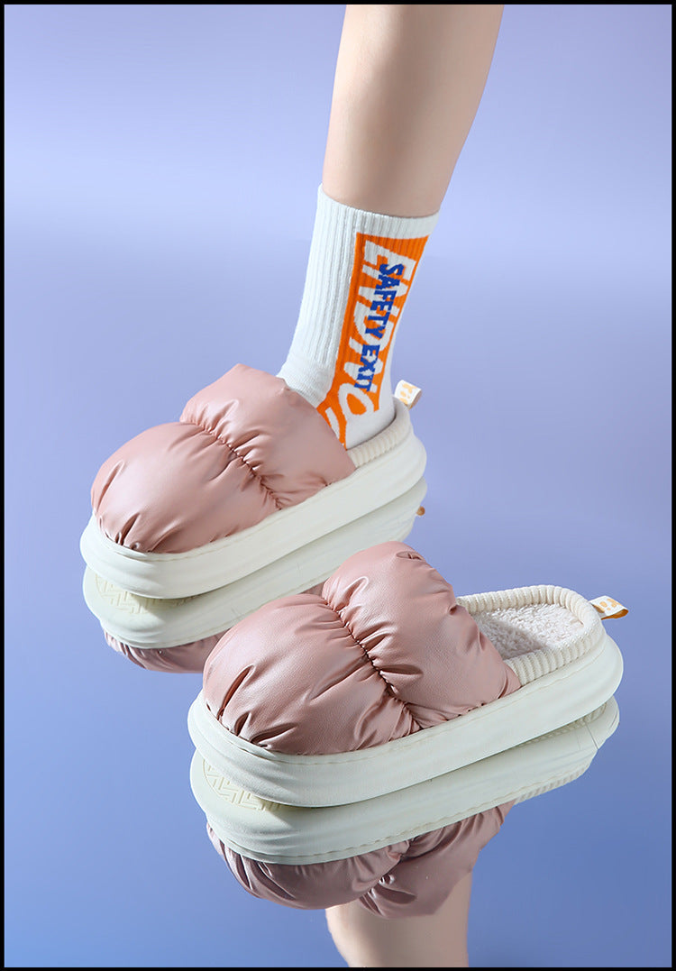 Down Slippers Soft Warm Winter House Shoes For Women