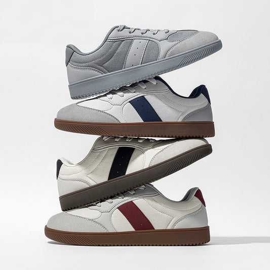 Men’s Retro German Wide Toe Trainers – Classic Casual Sports Shoes