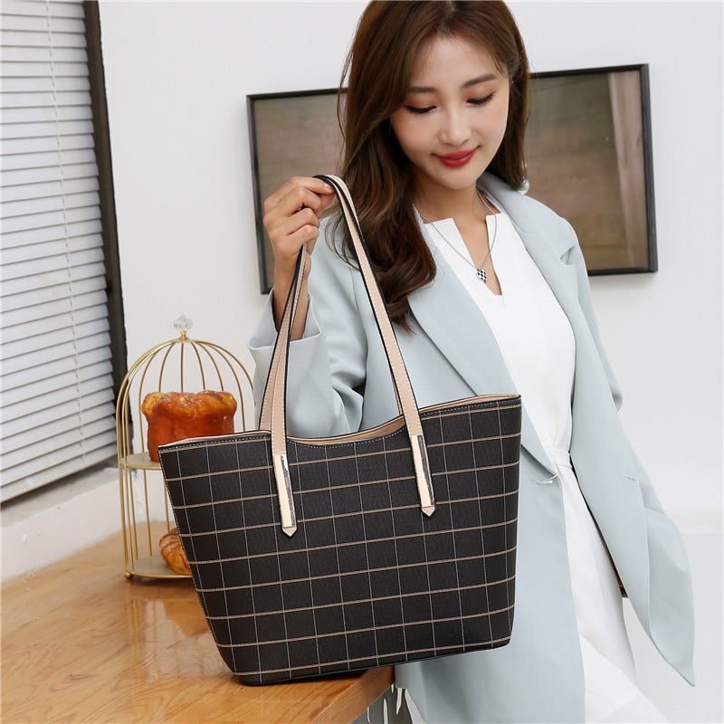 4-Piece Women’s Bag Set – Korean Fashion Shoulder & Crossbody
