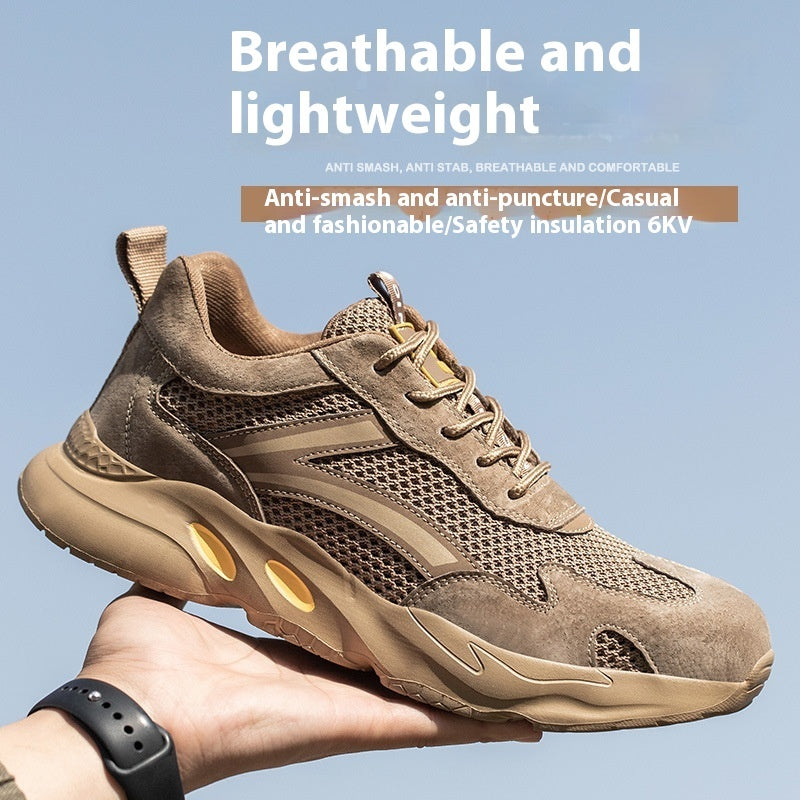 Men’s Summer Work Safety Shoes – Breathable Anti-Smash, Non-Slip Design