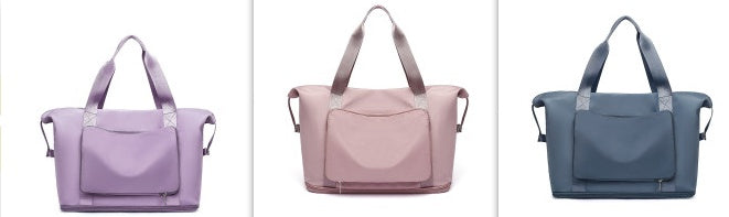 Women’s Foldable Gym Bag – Large Capacity Travel & Yoga Tote Bag