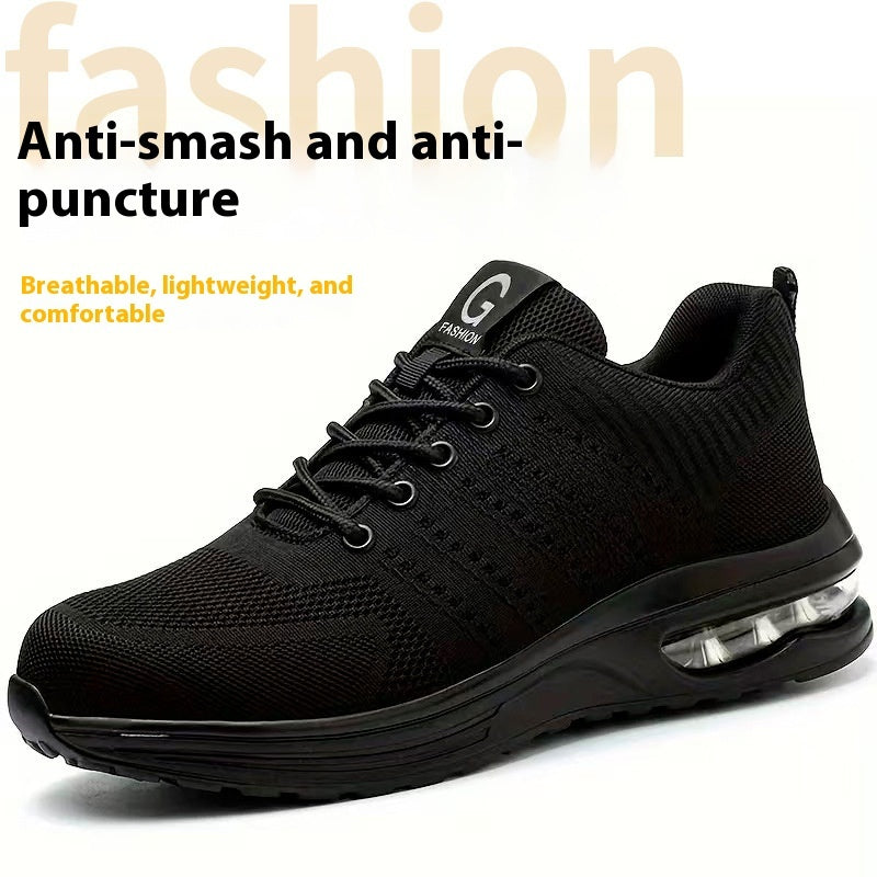 Men’s Lightweight Safety Sneakers – Anti-Smash & Anti-Penetration Work Shoes