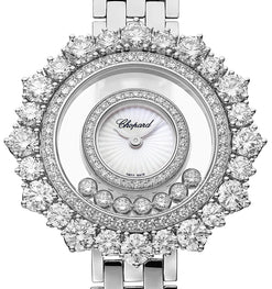 chopard happy diamonds joaillerie 18k white gold & diamonds lady's watch