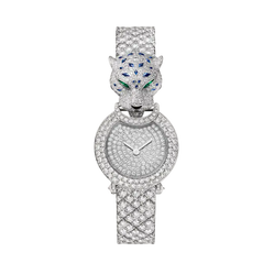cartier la panth?e de cartier 18k white gold & diamonds lady's watch