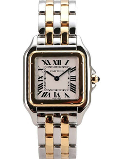cartier panth?e de cartier stainless steel & 18k yellow gold men's watch