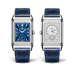 jaeger-lecoultre reverso classic  duoface small seconds stainless steel men's watch