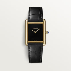 cartier tank louis cartier 18k yellow gold lady's watch_2