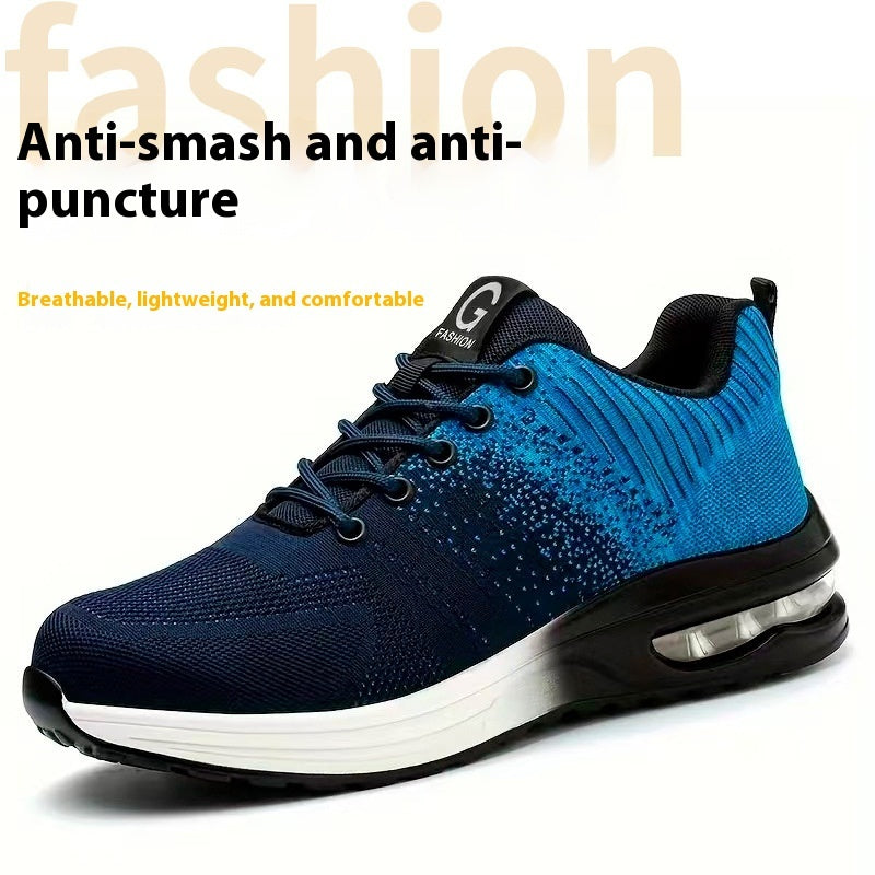 Men’s Lightweight Safety Sneakers – Anti-Smash & Anti-Penetration Work Shoes