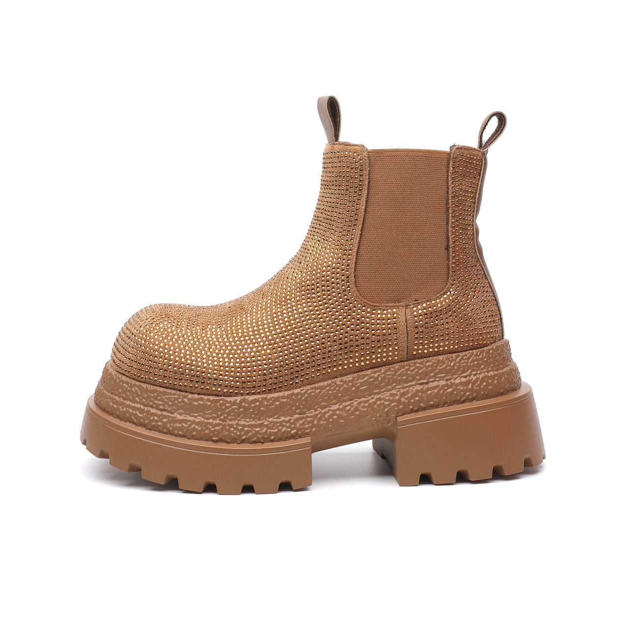 Women's Vintage Leather Mid-Calf Boots | Chunky Heel Buckle Fashion Boots