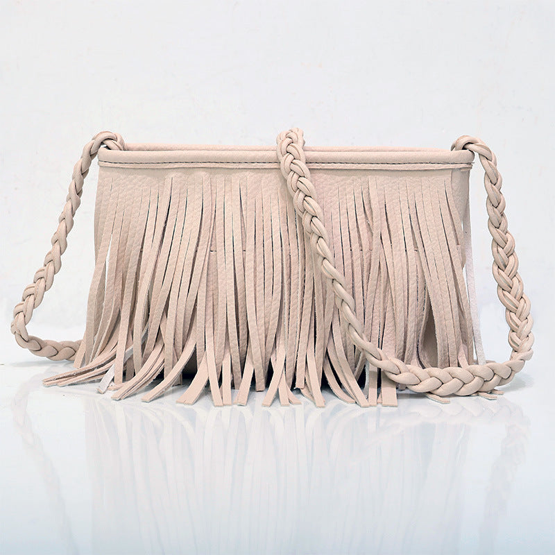 Women’s Hand-Woven Crossbody Bag – Tassel Shoulder Handbag