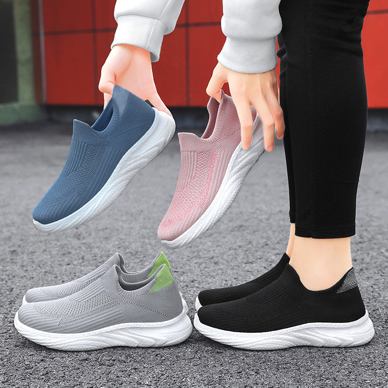 New Flying Woven Casual Shoes – Breathable Unisex Men’s & Women’s Lightweight Sneakers