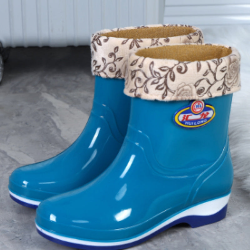 Labor Protection Kitchen Waterproof And Anti Slip Shoes, Rain Shoes For Women