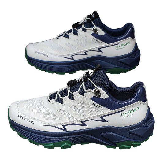 Men’s Colorblock Sneakers – Outdoor Hiking & Running Sports Shoes